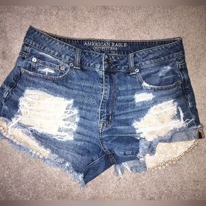 American Eagle High Rise Festival Shorts